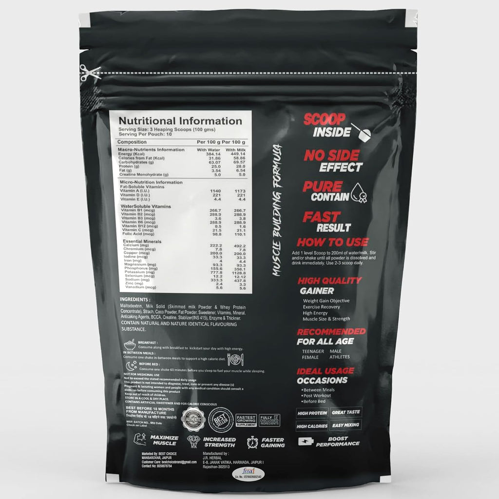 Best Choice Nutrition Grow Body Powder - 1 kg