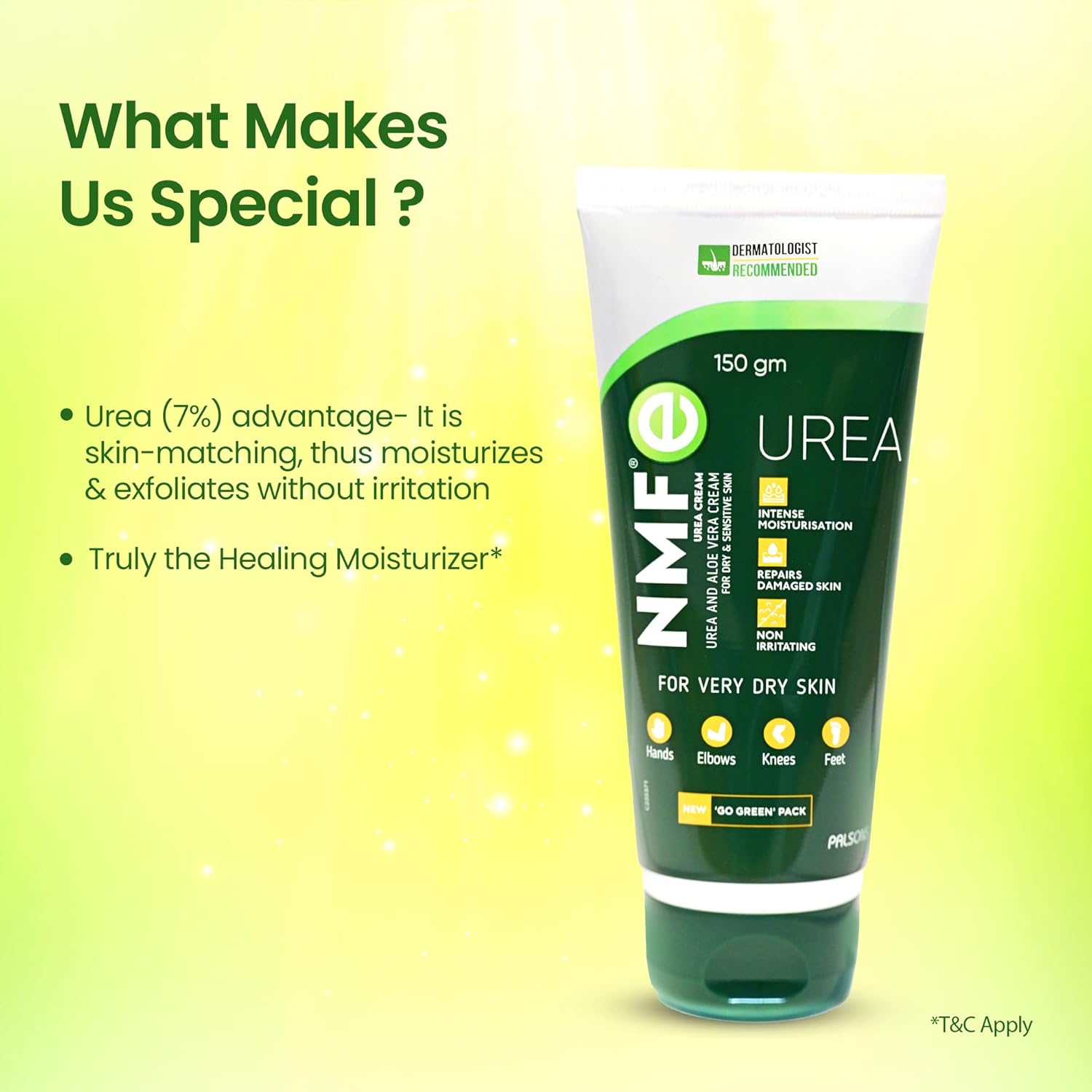 NMFe  150 gm For Intense Moisturisation with Urea 7% & Aloe vera for thick and dry skin | Truly the Healing Moisturiser | For very dry skin | Takes care of cracked heels & Fissure feet effectively