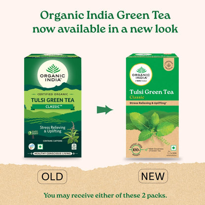 Organic India Tulsi Green Tea Classic 25 Tea bags