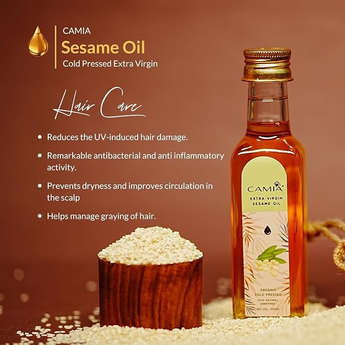 Camia Premium Sesame Oil for Skin & Hair Care - 100 ml