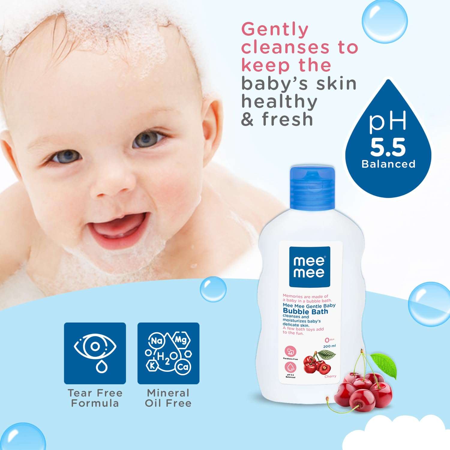 Mee Mee Foamy Baby Body Wash & Bubble Bath - 400 ml