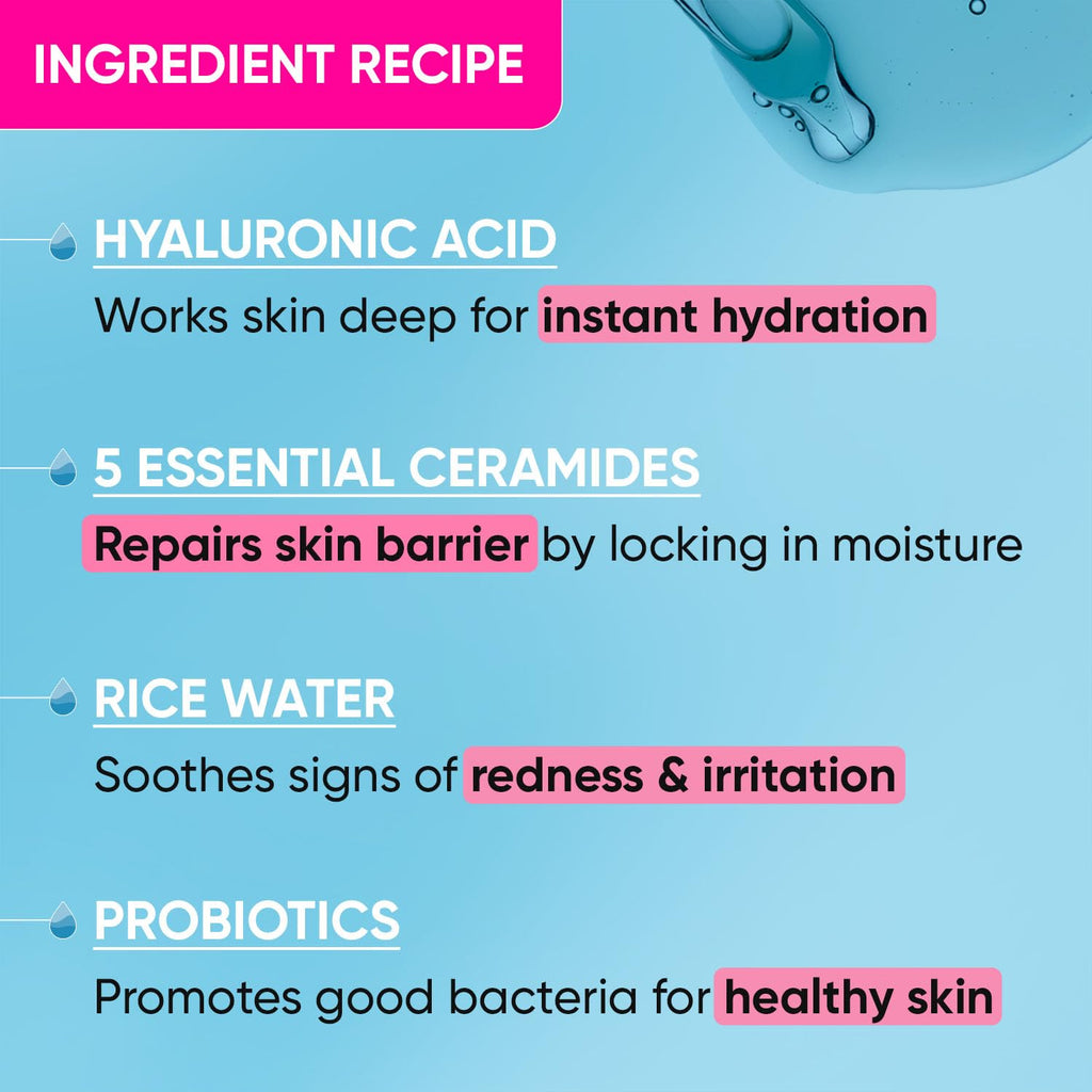 Dot & Key Hydrating Hyaluronic Acid Serum With Vitamin C + E | For Plump, Glowing Skin | Face Serum for Dry Skin, Oily & Normal Skin | With Ceramide & Acai Berry | 30ml