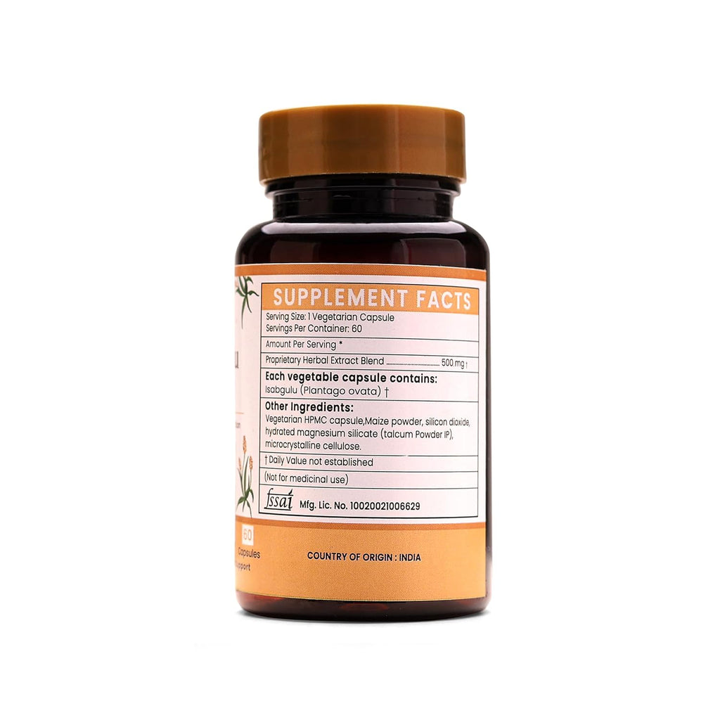 Ayurleaf Herbals Isapgulu Husk Capsules - 60 Caps