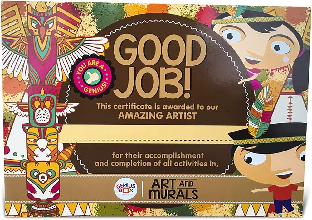 Genius Box Educational Toy for 5+ Year Age: Art and Murals DIY, Activity Kit, Learning Kit, Educational Kit, STEM Toy 16 Activity Kit