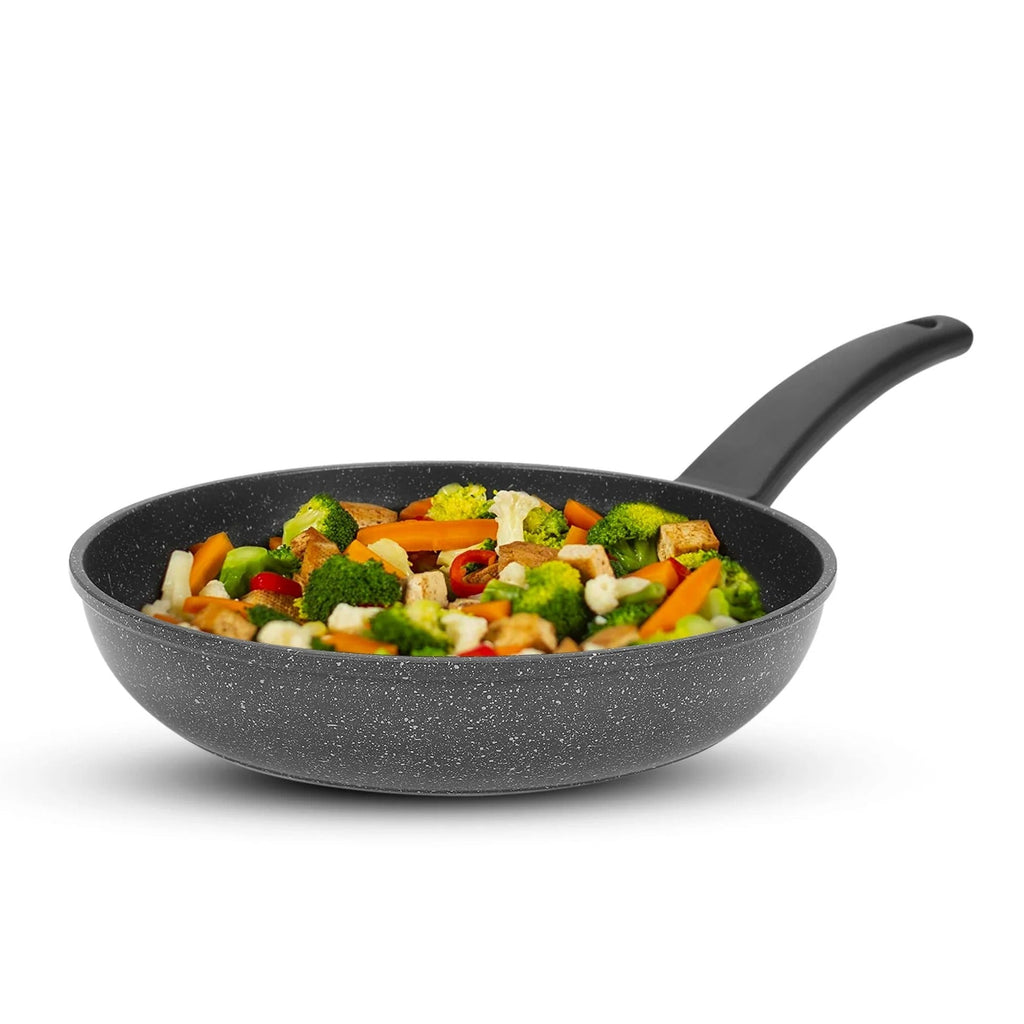 Anko Australia Non-Stick Aluminium Frying Pan 24cm 3.5mm 3-Layer Granite Omelet Egg Pan Induction