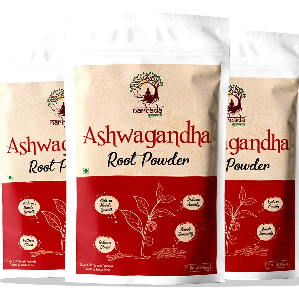 Narbada Ayurveda Ashwagandha Powder - 100 gms (Pack of 3)