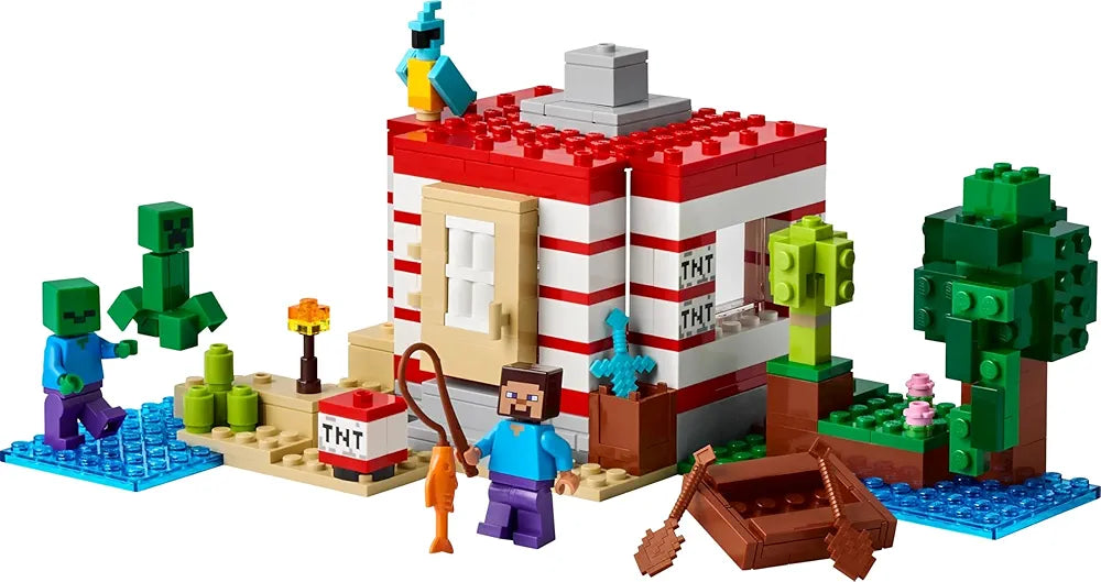 Lego Minecraft The TNT Jungle House, Video Game Collectible Toy 21275 Building Blocks Toys for 8+ Gift for Boys and Girls