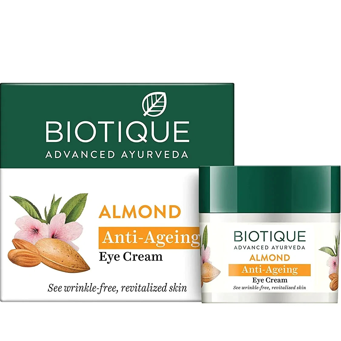 Biotique Advanced Ayurveda Bio Almond Soothing & Nourishing Eye cream - 15 gms