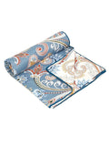 Cortina Ultra-Soft Microfiber Reversible 120 GSM Abstract Single AC Blanket Quilt Dohar | Blue