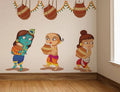 Rawpockets Decals Lord Krishna Carrying Butter Pot Wall Sticker