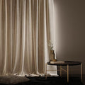 Stoa Paris Curtain for Home Single pc PatternedVelvet Curtain for Door Colour Ivory Elegance