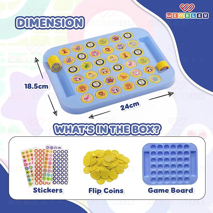 Wembley Memory Chess Flip & Match Game for Kids