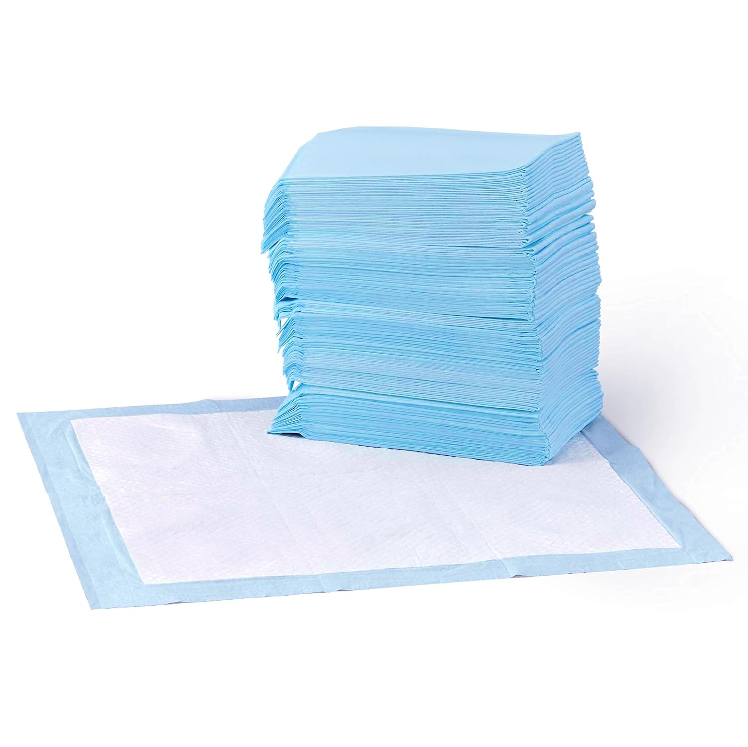 AmazonBasics Pet Pee Pads for Potty Training| Standard | Regular 56 x 56cms | 50 Pieces | Leak-Proof Quick Dry Design, 5-Layer Design, for Small Dogs and Puppies (Standard, Regular Size, 50 Pads)