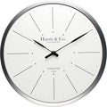 Harris & Co. Clockmasters Premium Luxury Analog Wall Clock Minimalist Design - 13 Inch