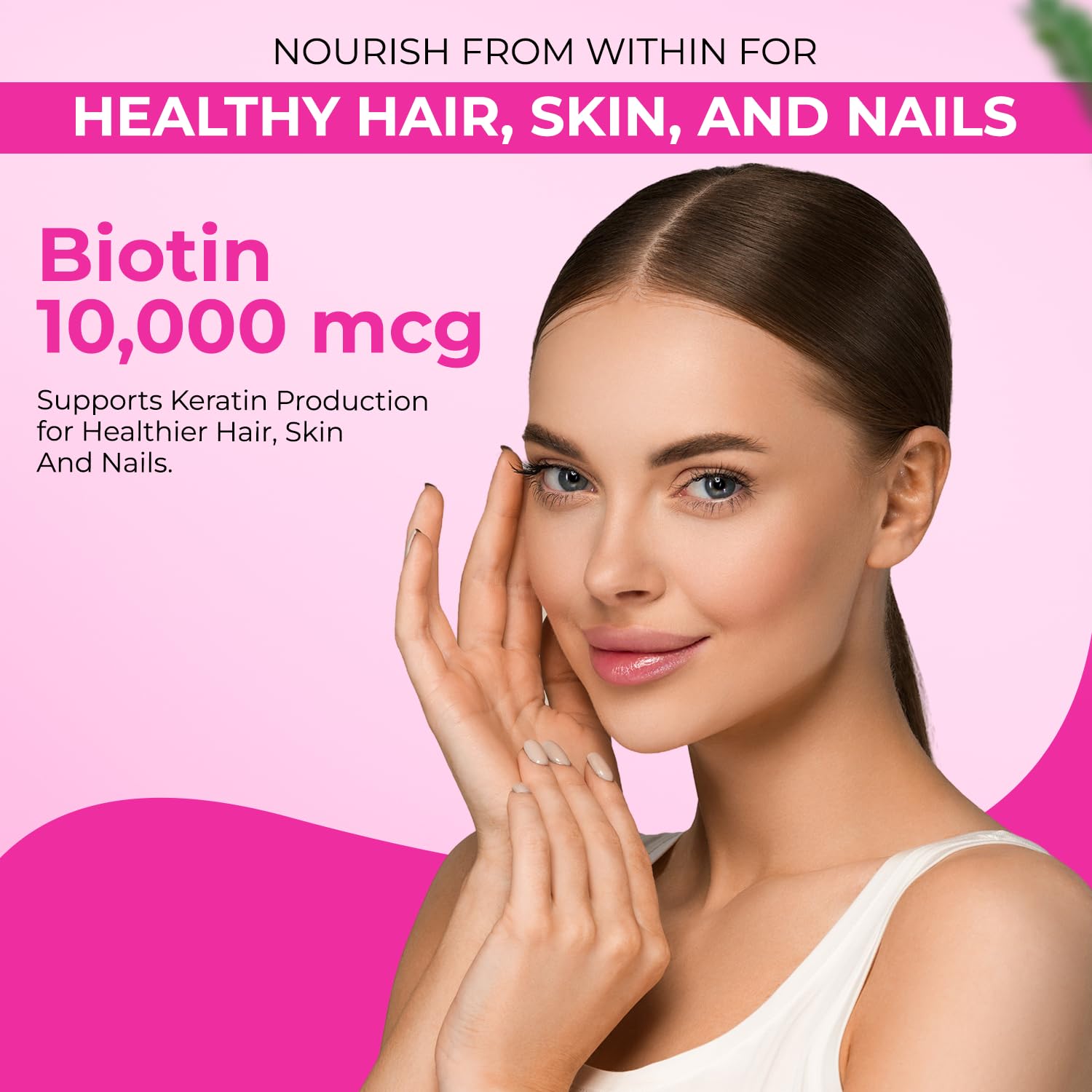 The Body Reserve Biotin 10000mcg 120 Veg Tabs, Biotin Tablets For Hair, Skin & Nails, Hair Vitamins biotin Supplement For Men & Women 4 Monthâ€™s Supply Pack