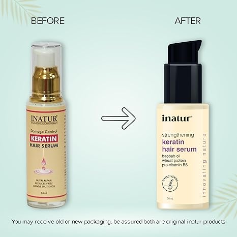 Inatur Strengthening Keratin Hair Serum - 50 ml