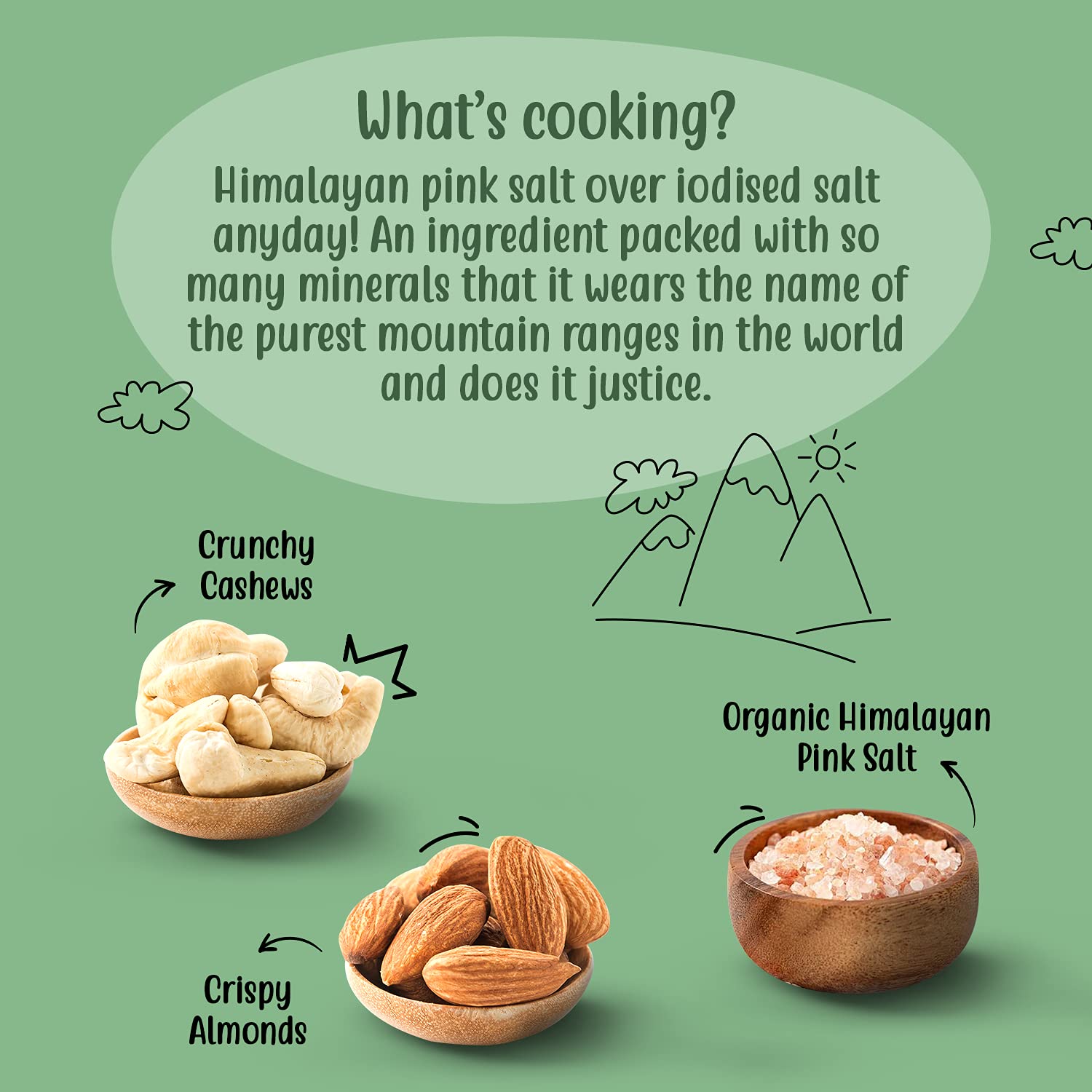 Paper Boat Smoked and Roasted Mixed Nuts with Himalayan Pink Salt, Premium Dry Fruit Mix | Almonds & Cashews, Pouch (200g)