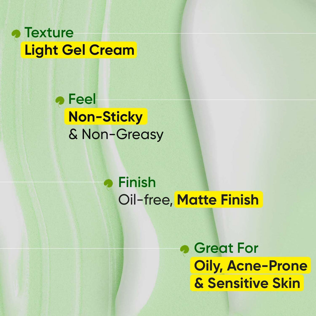 Dot & Key CICA Calming Mattifying Sunscreen SPF 50 PA++++ | For Oily Acne Prone & Sensitive Skin | UVA/UVB Protection | No White Cast, Ultra Light, Fragrance Free & Quick Absorbing | 50g