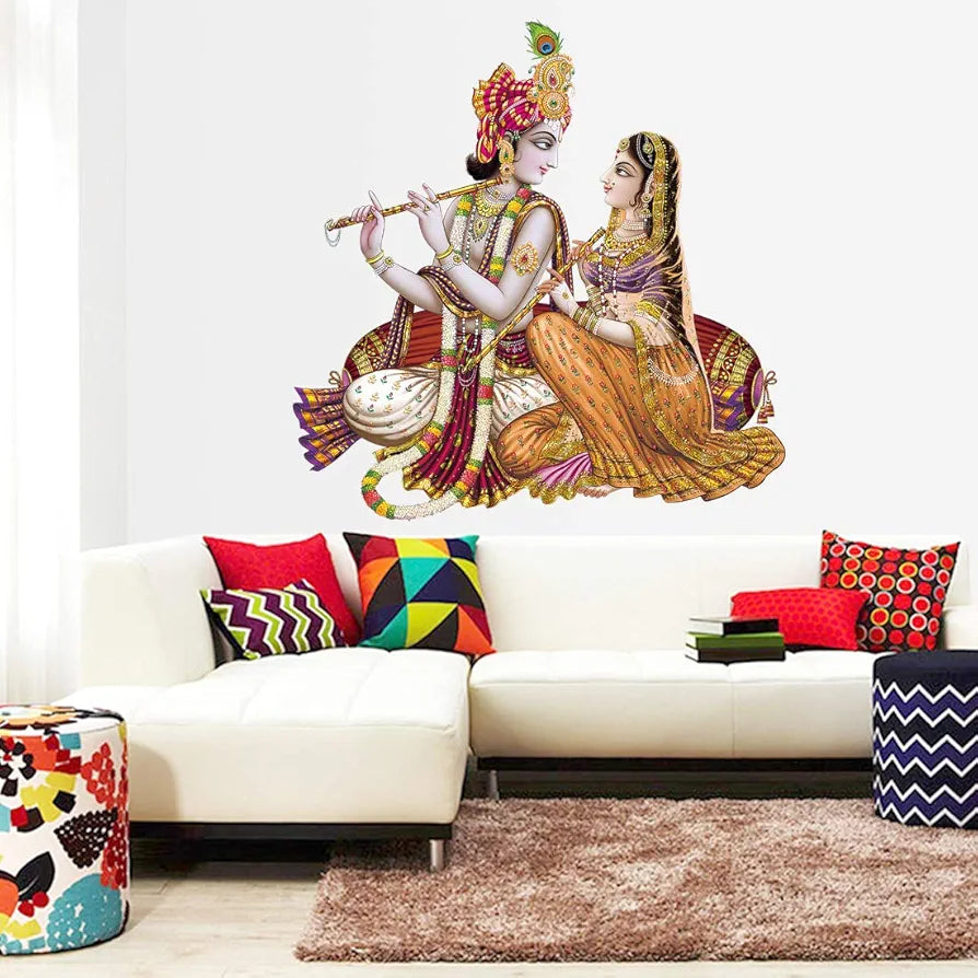 Rangoli White Glossy Vinyl Wall Sticker Premium Self-Adhesive Waterproof Parent-7 Design-10