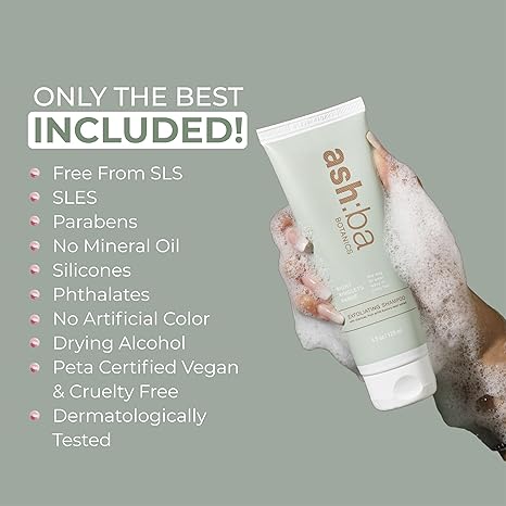 Ashba Botanics Exfoliating Shampoo - 120 ml