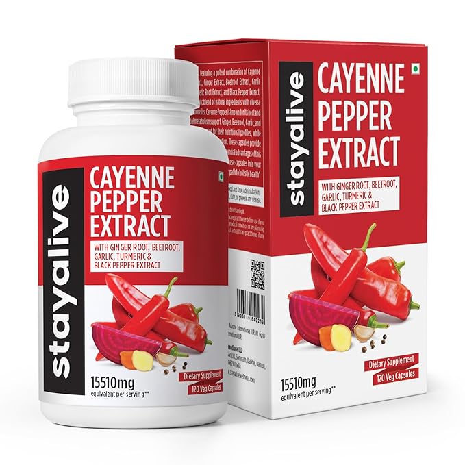 StayAlive Cayenne Pepper Extract - 120 caps
