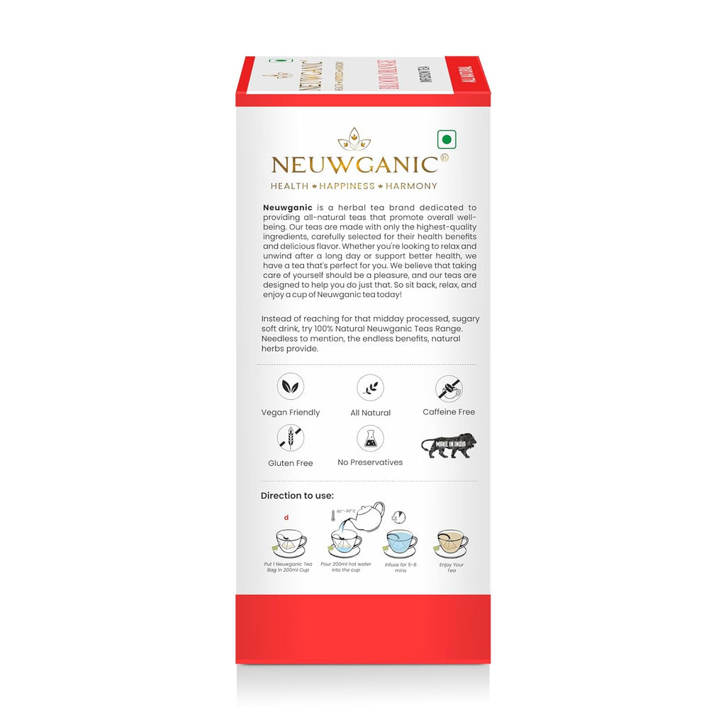 Neuwganic - Blood Orange Infusion Tea Bags - 25 Pyramid Tea Bags