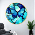 Livin'luxe paintings Butterfly modern art Premium Sparkle lamination Golden GR-40