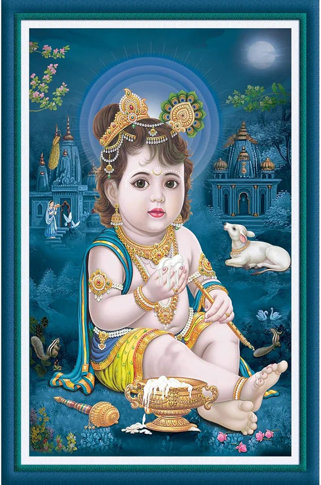 Rangoli MDF Wall Stick Decorative Panel 12x18 Wall Art P-1 Design-7