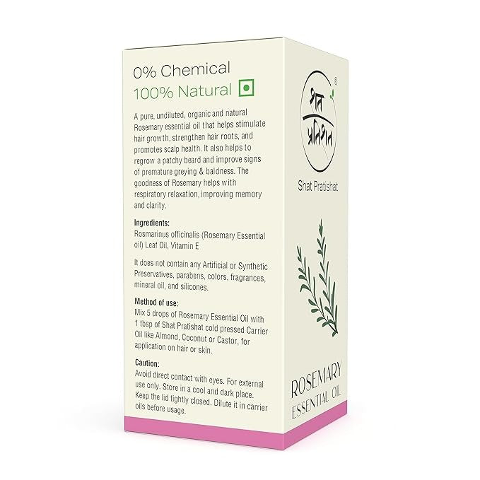 Shat Pratishat Rosemary Esssential Oil - 20 ml