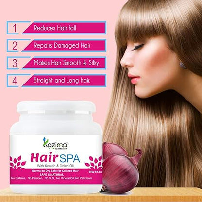 Kazima Hair Spa With Keratin & Onion Oil - 250 gms