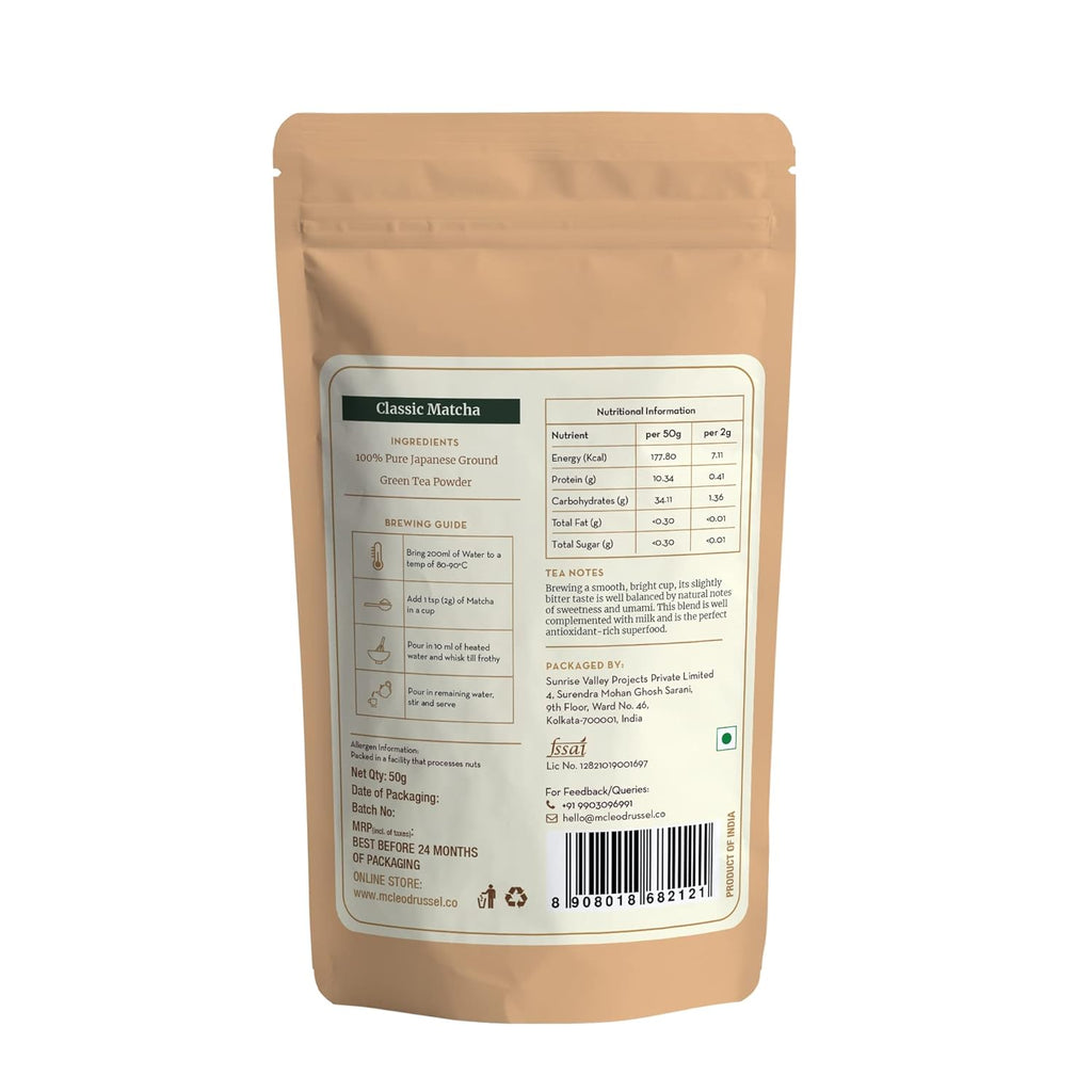 McLeod Russel 1869 Classic Matcha - 50 gms