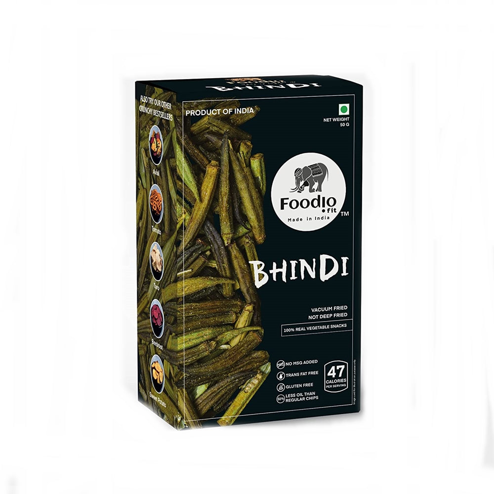 Foodio Bhindi Vacuum Fried Chips