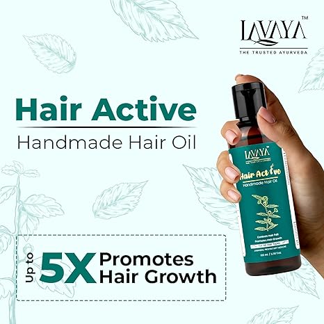 Lavaya Hair Active Oil for Men Women Promotes Hair Growth Reduces Hair Fall - 100 ml