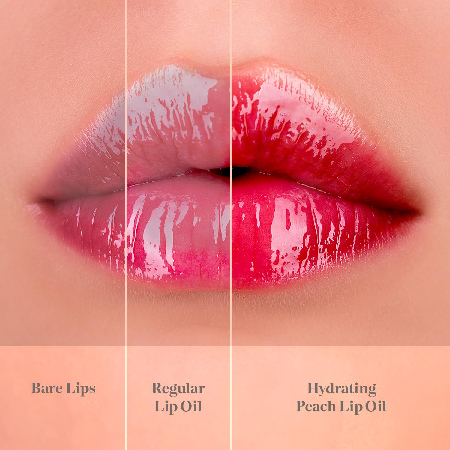 Lip Oil for Women - Hydrating Peach Lip Oil with Squalene, Argan & Safflower | House of Ayurveda Daily Use Lip Treatment | Non-Sticky, Nourishing & Moisturizing | Paraben-Free, Cruelty-Free | 4ml