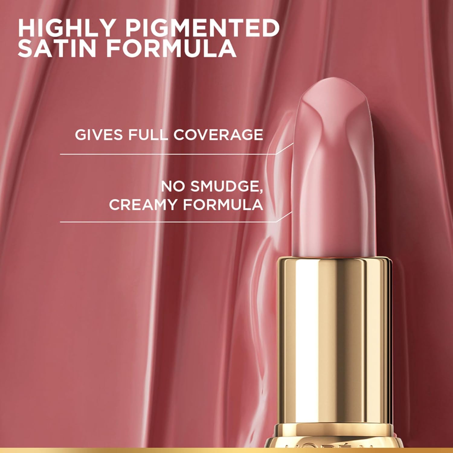 L'OREAL PARIS Color Riche Satin Lipstick- 601 Worth It, 4 Gm