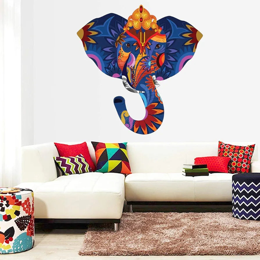 Rangoli White Glossy Vinyl Wall Sticker Premium Self-Adhesive Waterproof Parent-7 Design-22