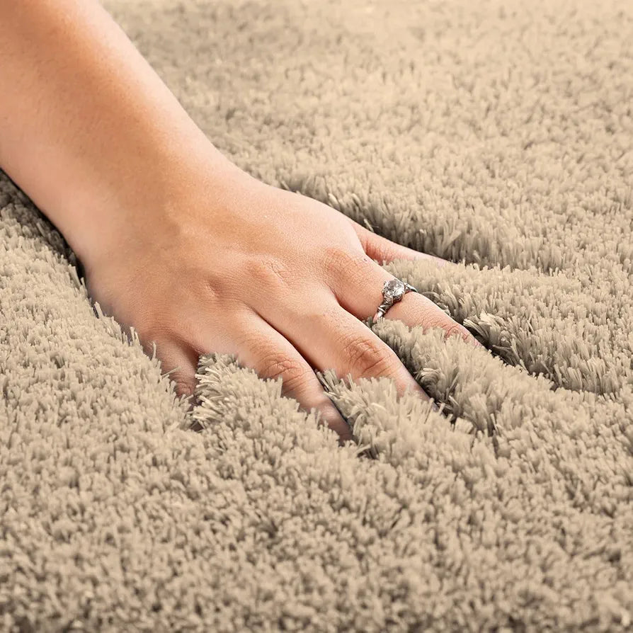 Luxe Home International Carpet Super Soft Anti Slip Vegas Rectangular Rugs 3X5 Feet Colour Beige