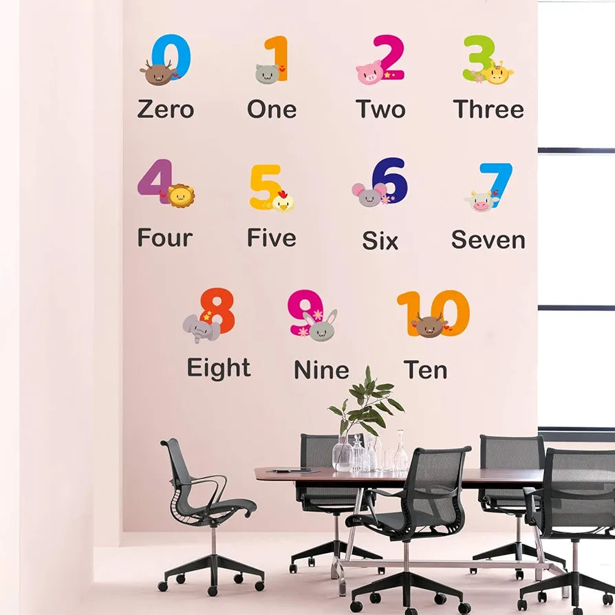 StickMe Colorful Numbers Baby Kids Learning Education Wall Sticker -SM720 -Self-Adhesive