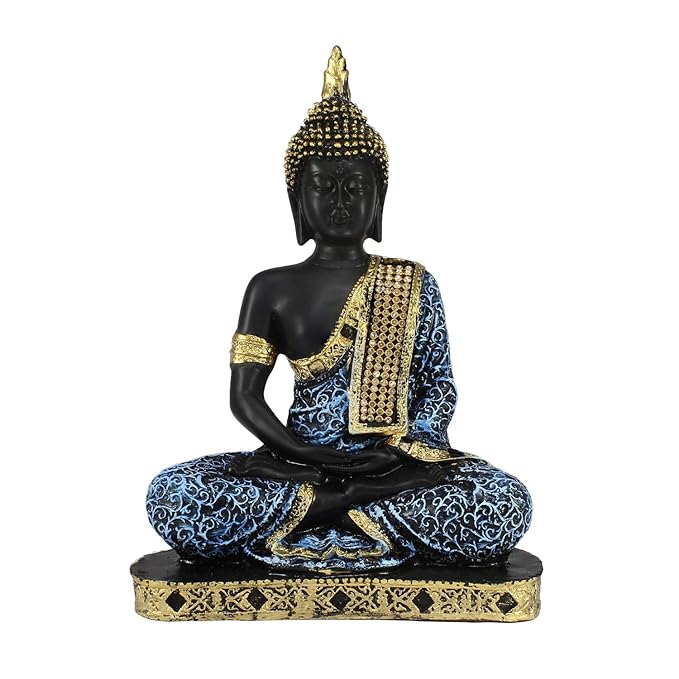 Ecraftindia Polyresin Buddha Showpiece | Blue