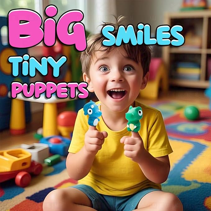 Wembley 5 Pcs Dino Finger Puppet Toy for Kids