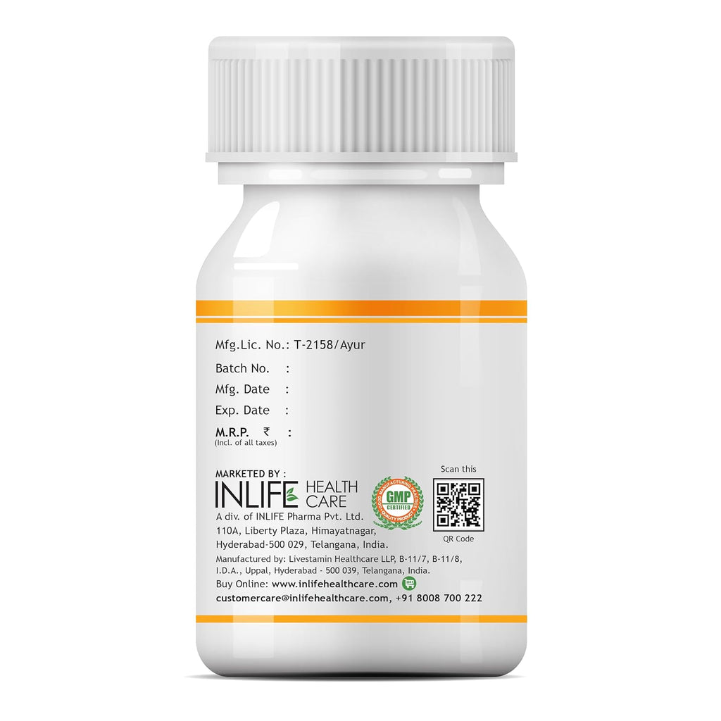 INLIFE Pumpkin Seed Extract Supplement, 500 mg - 60 Vegetarian Capsules (Pack of 1)