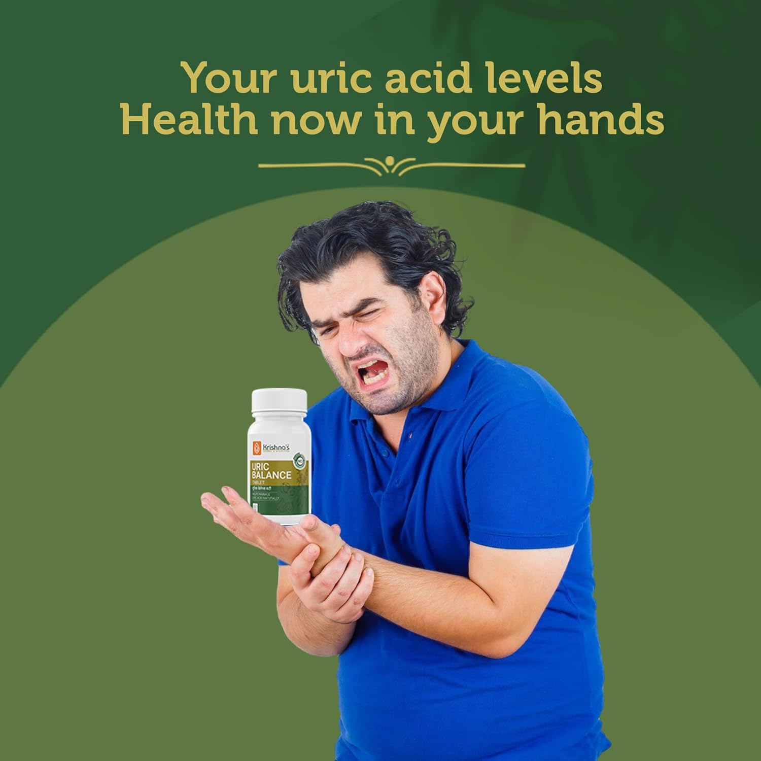 Krishna's Uric Balance Tablets â€“ Advanced Uric Acid Support & Joint Health Formula, 60 Tablets (Pack of 1)