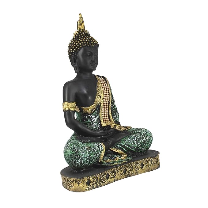 Ecraftindia Buddha Showpiece | Green