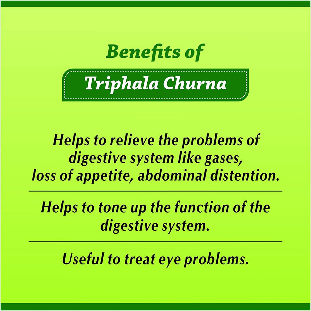 Baidyanath Asli Ayurved Nagpur Triphala Churna I Ayurvedic Remedy For Gastro-Intestinal Health - 500G