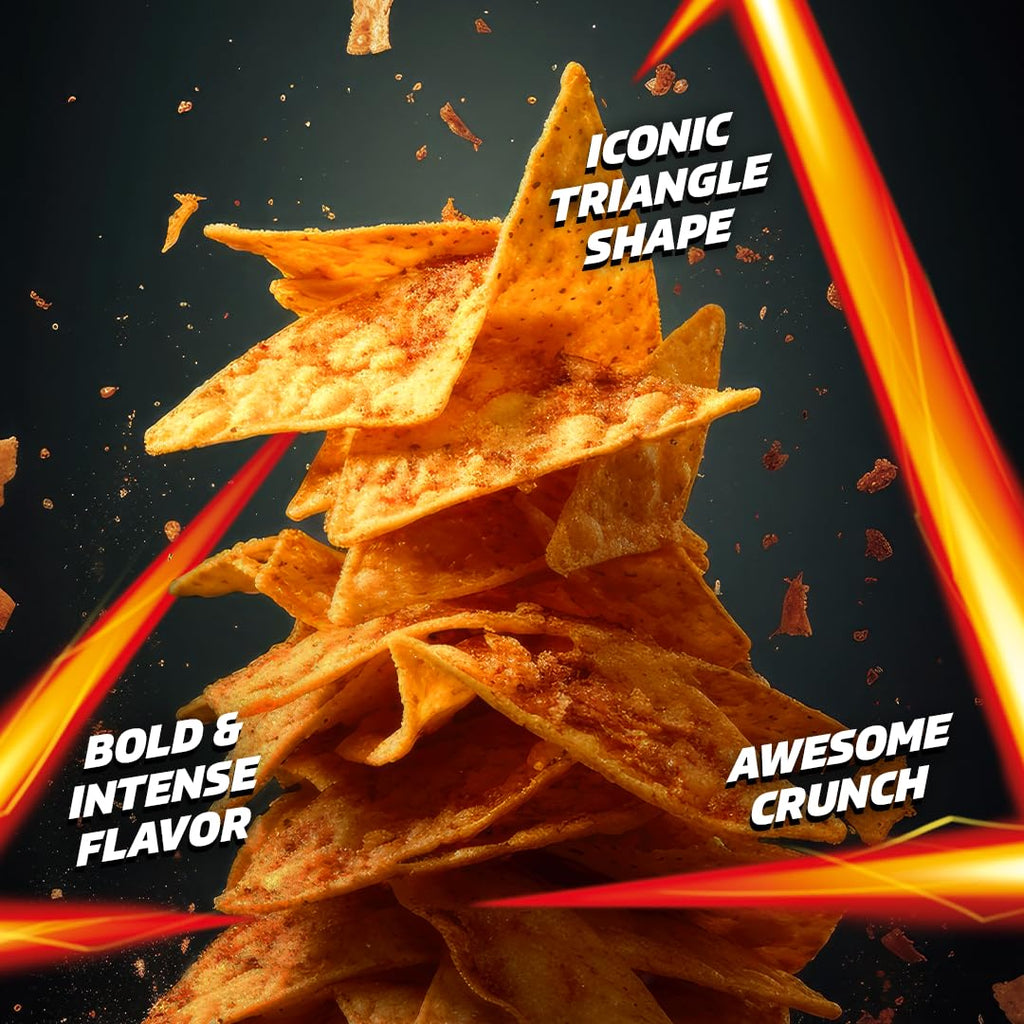Doritos Frito Lay Nacho Cheese Flavored Tortilla Chips - 190 gms