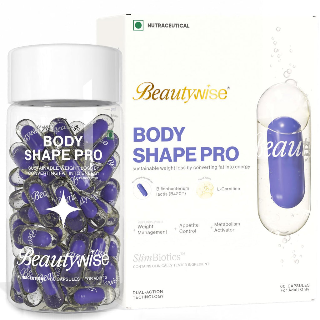 Beautywise Dual Action Body Shape | Weight Management | Helps Convert Fat into Energy Supplement for Men & Women (30 Capsules)