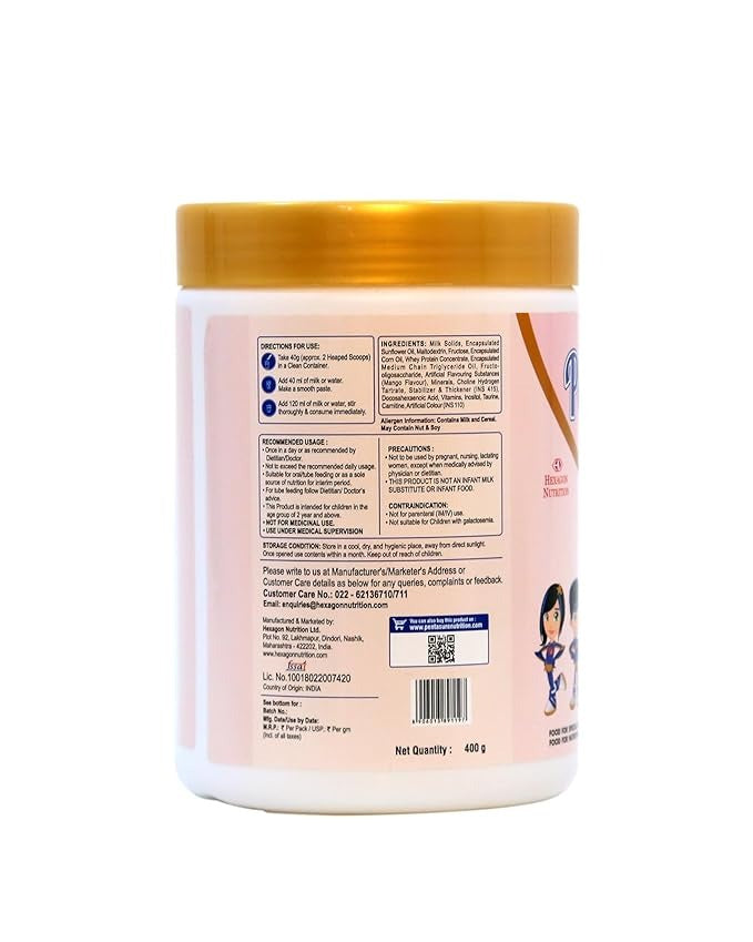Pediagold Sugar Free Nutrition Powder for Children Mango  - 400 gms