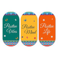 Artvibes Positive Quotes Printed Wooden Wall Hanger for Home | Modern Decoration Items | Artworks | Set of 3