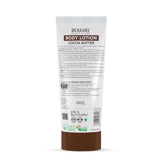 Dr.Rashel Cocoa Butter Body Lotion For Men & Women - 200 ml