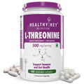 HealthyHey Nutrition L-Threonine - Essential Amino Acid -120 Veg Capsules